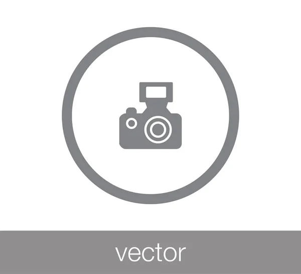 Foto camera pictogram. — Stockvector