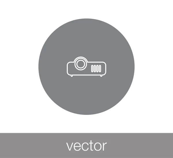 Diseño del icono del proyector — Vector de stock