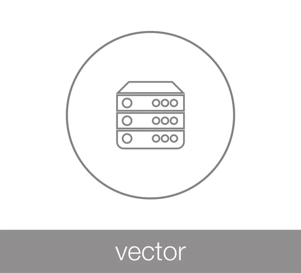 Icône web serveur — Image vectorielle