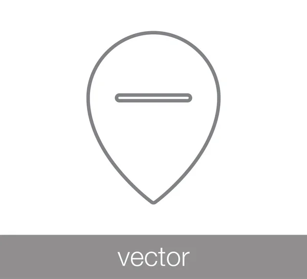 Mapa pin icono — Vector de stock