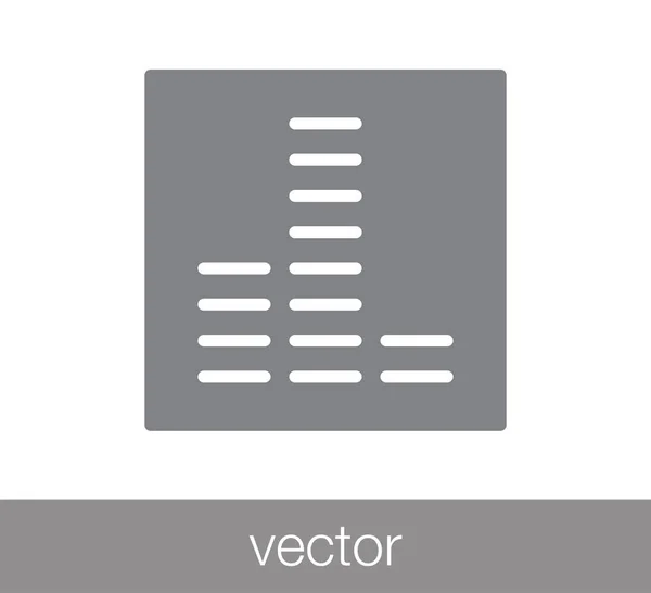 Niveau volumepictogram. — Stockvector