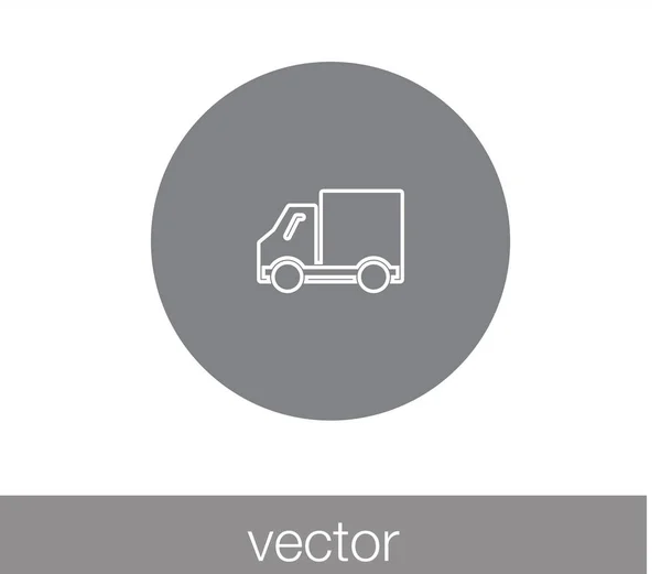 Truck logistic vehicle — Stock Vector