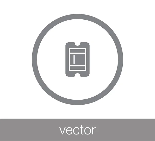 Icono de ticket ilustración — Vector de stock