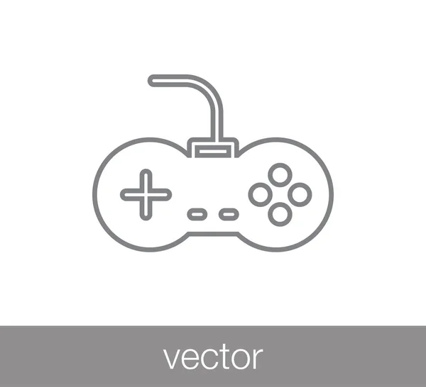 Joystick icono plano — Vector de stock