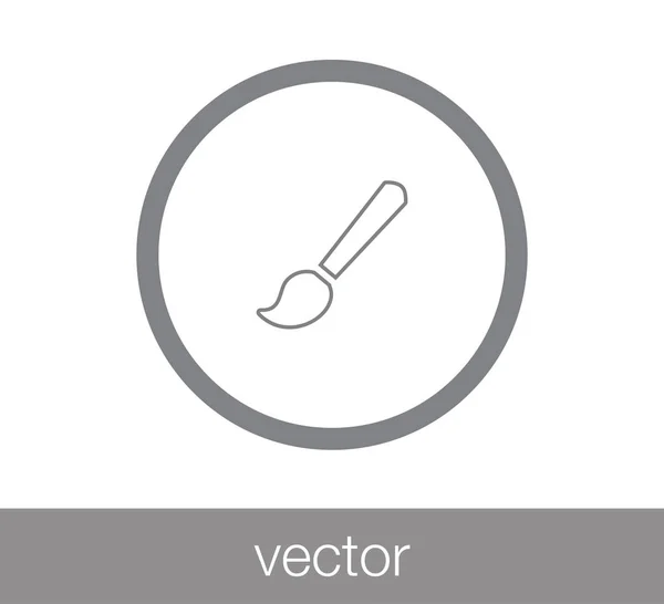 Brush flat icon — Stock Vector