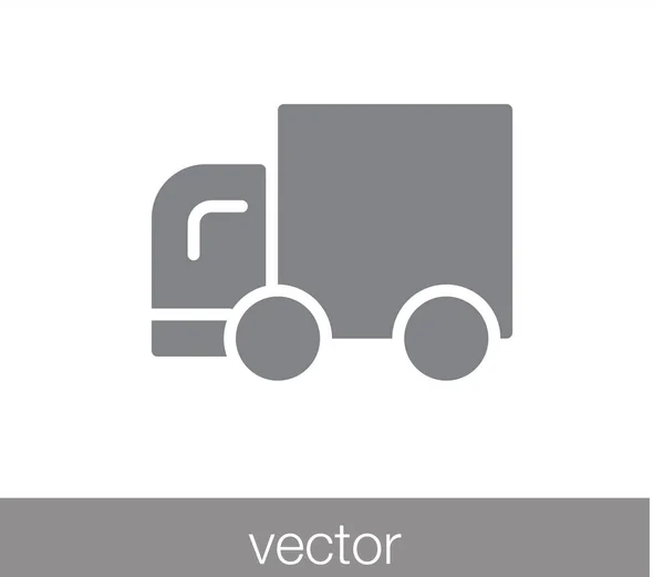 Ícone do veículo logístico caminhão — Vetor de Stock