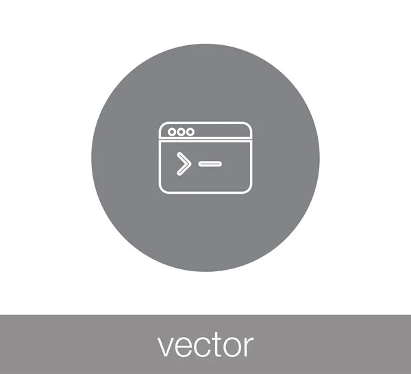 Fenster-Symbol. Programmiersymbol. — Stockvektor