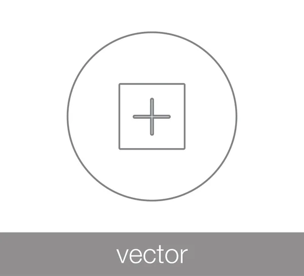 Añadir icono de signo . — Vector de stock