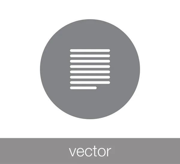 Justificar icono de texto . — Vector de stock