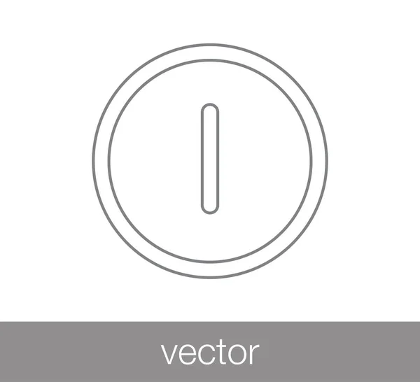 Icono de símbolo de poder . — Vector de stock