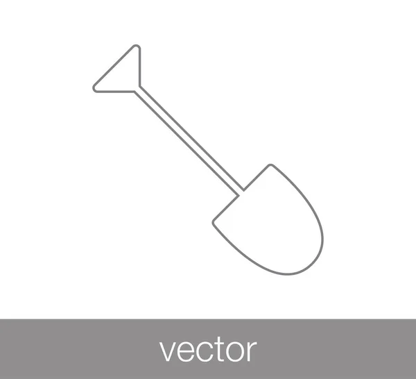 Icono de pala de jardín — Vector de stock