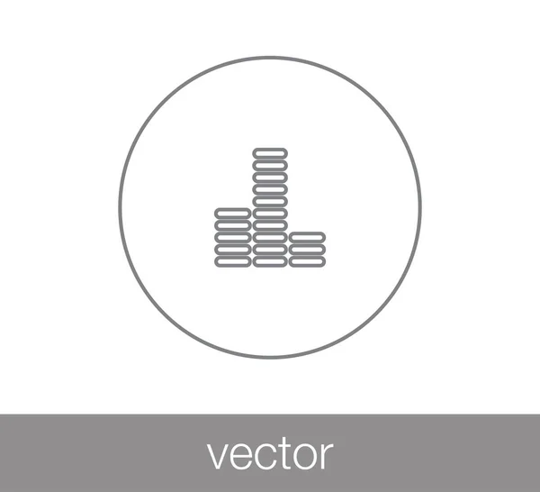 Icône de niveau de volume . — Image vectorielle