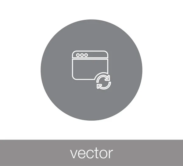 Ícone da janela. Ícone de programação . — Vetor de Stock