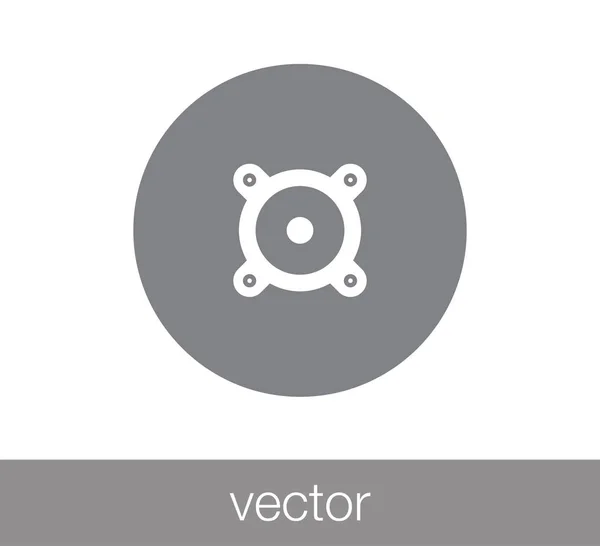 Icono plano más fuerte . — Vector de stock