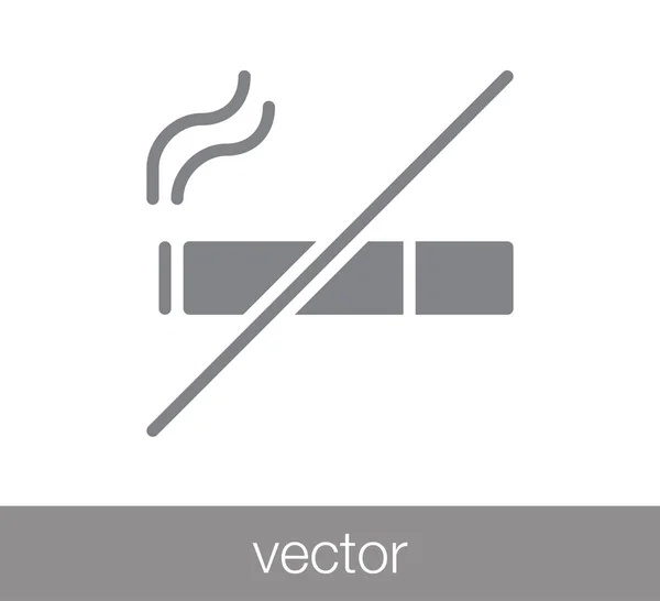 No fumar signo icono — Vector de stock