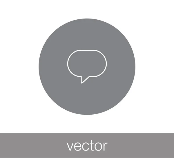 Konverzaci ikona. Ikonu komentáře. — Stockový vektor