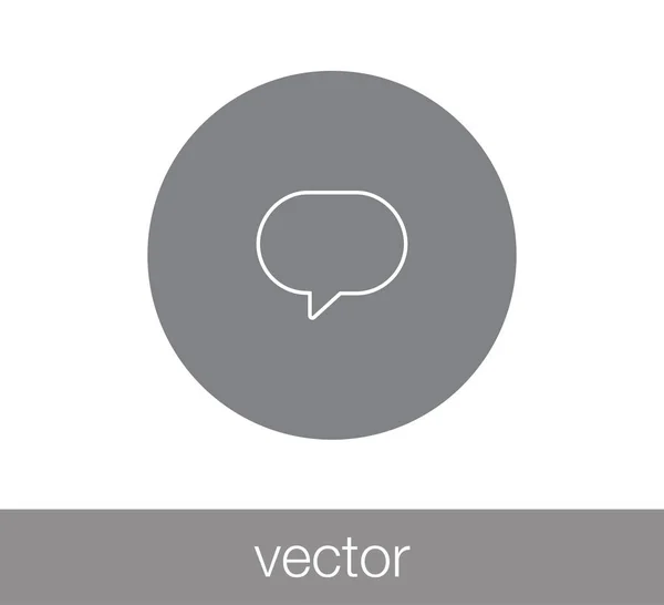 Chat-pictogram. Pictogram van de commentaar. — Stockvector