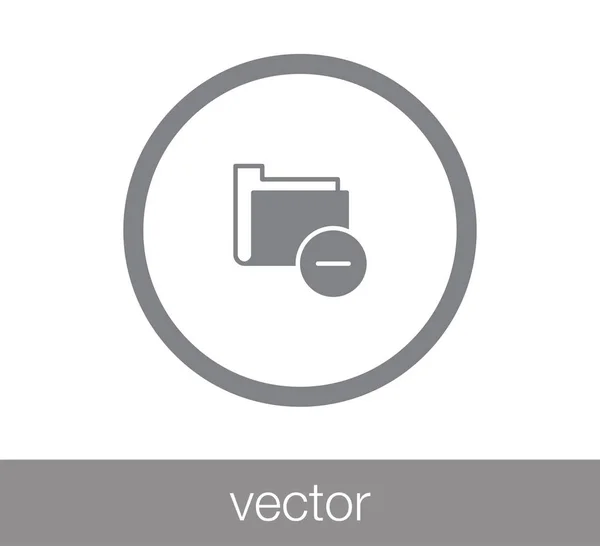 Carpeta icono simple — Vector de stock