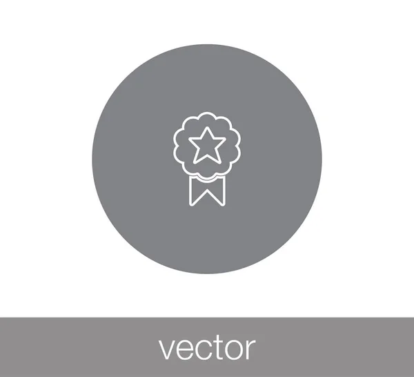 Icono de placa. Icono del trofeo . — Vector de stock