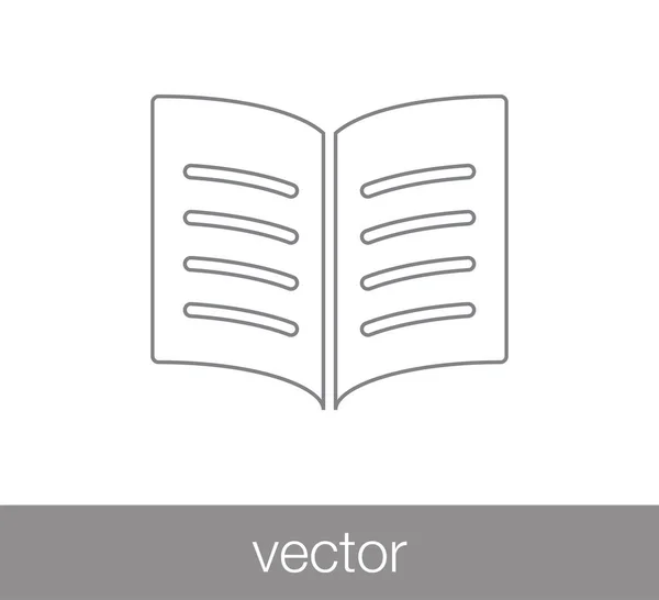 Réserver Flat Icon. — Image vectorielle