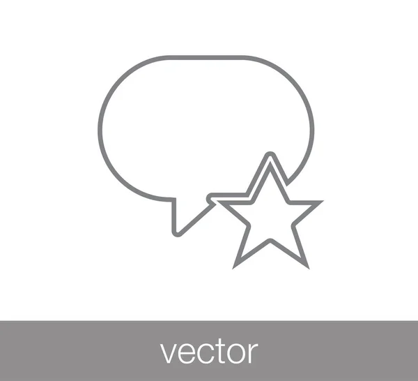 Chat-Symbol. Kommentar-Symbol. — Stockvektor