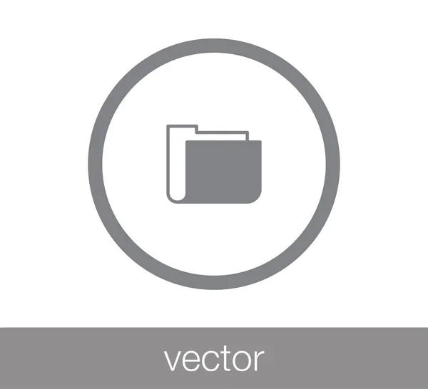 Enkla mappsymbolen — Stock vektor