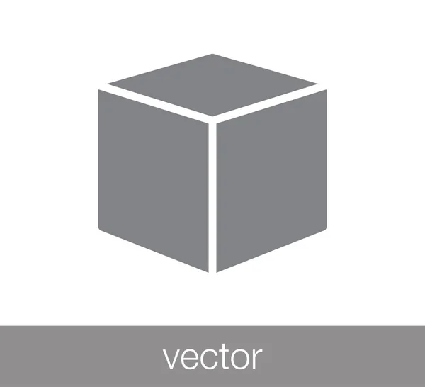 Illustration icône cube . — Image vectorielle