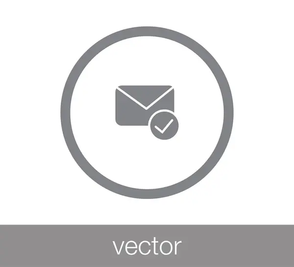 Eenvoudige e-mailpictogram — Stockvector