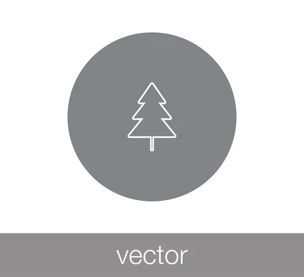 Icône web arbre . — Image vectorielle