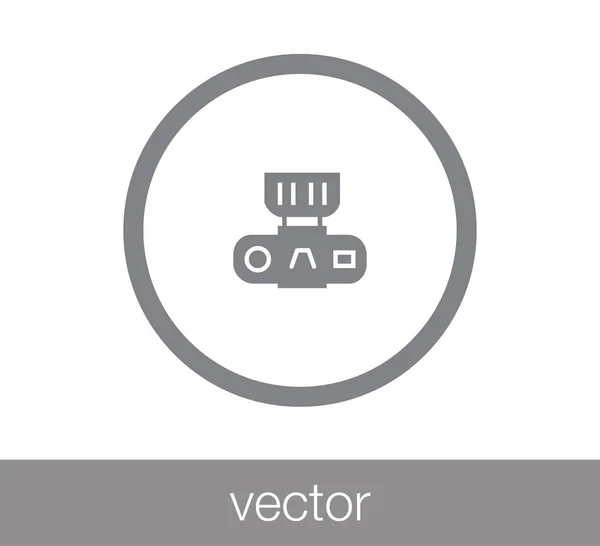 Icono de cámara fotográfica. — Vector de stock