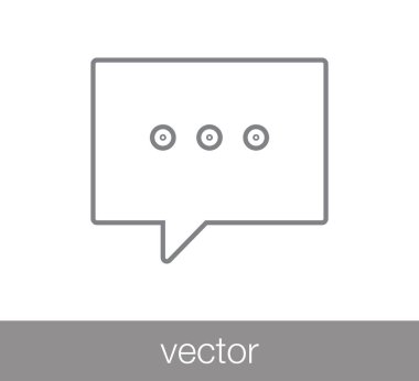 Sohbet simgesi. Yorum simgesi. 