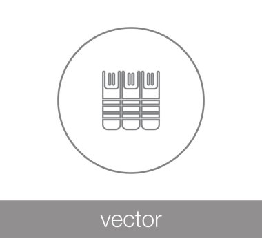Arşiv düz simgesi.