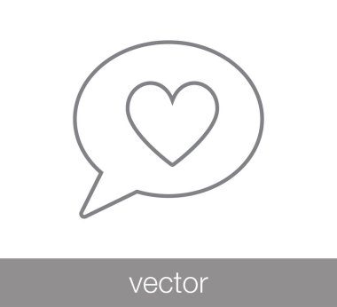 Sohbet simgesi. Yorum simgesi. 