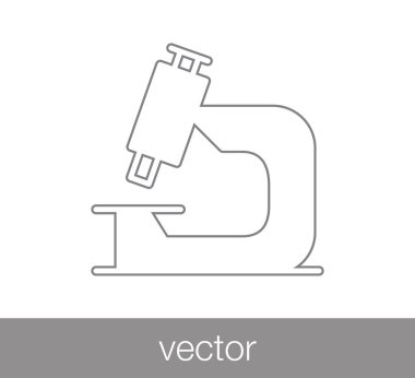 Mikroskop Düz Simgesi