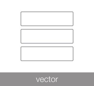 서버 플랫 아이콘.