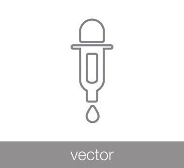 düz damlalık simgesini