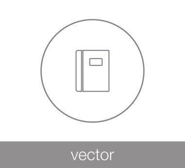 Not defteri düz simgesi.