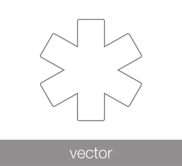 Orvosi jele ikon. — Stock Vector