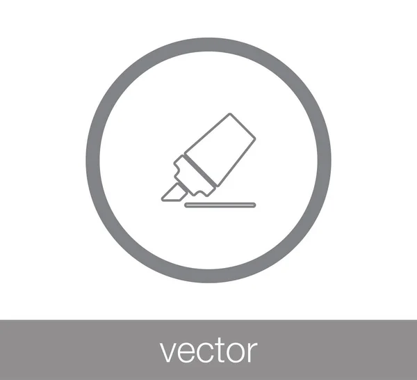 Marcador icono plano — Archivo Imágenes Vectoriales