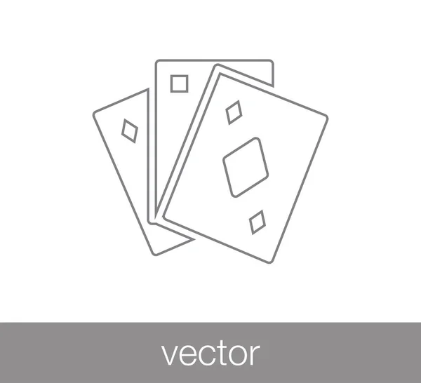 Spielkarten-Symbol. — Stockvektor