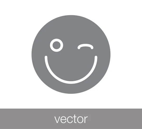 Smile face icon. — Stock Vector