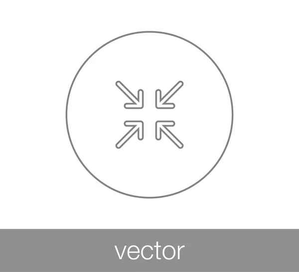 Objetivo icono simple — Vector de stock