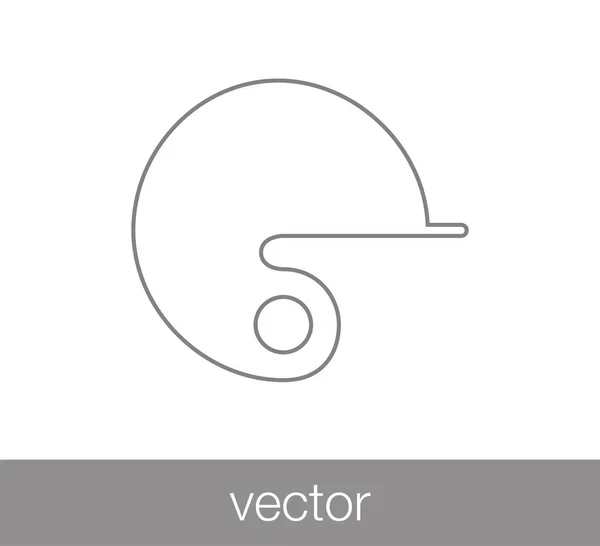 Je motocykl helma ikona — Stockový vektor