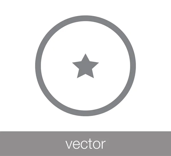 Ícone estrela. Ícone do emblema . — Vetor de Stock