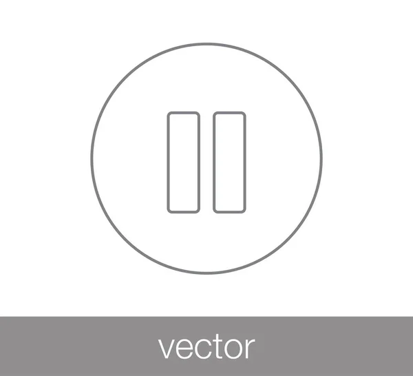 Pause button icon. — Stock Vector