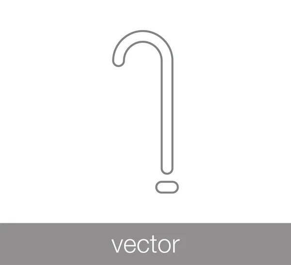 Icono de bastón — Vector de stock