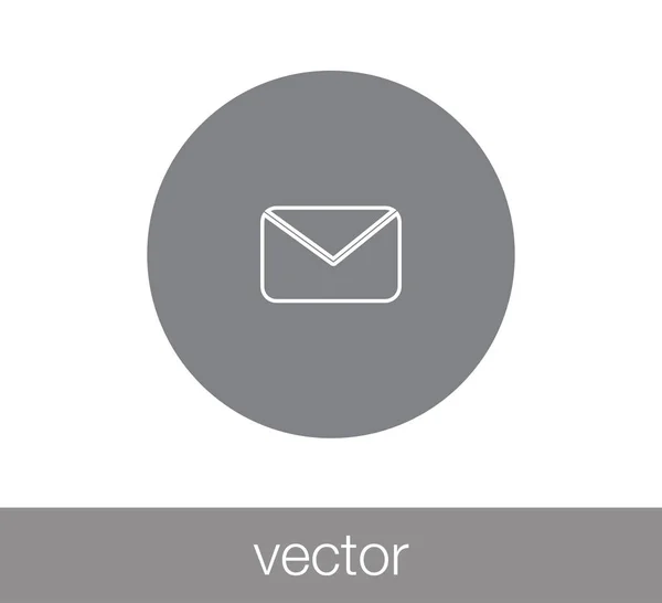 Ícone simples e-mail — Vetor de Stock