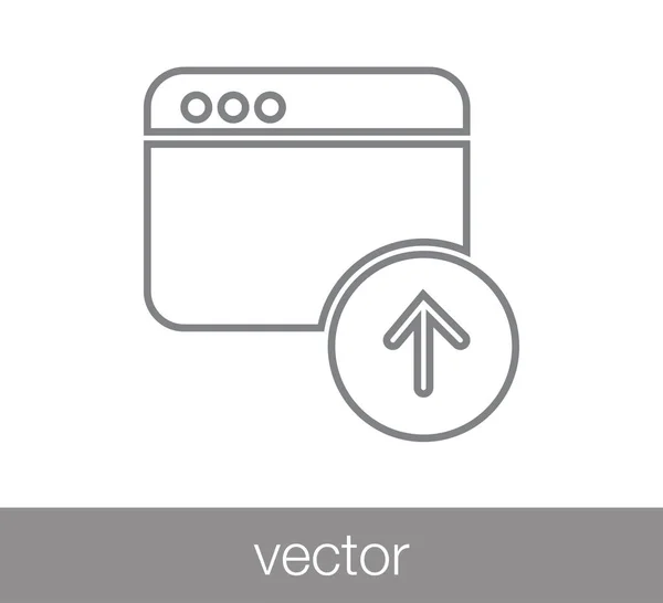 Fenster-Symbol. Programmiersymbol — Stockvektor