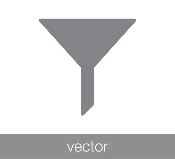 Trechter pictogram illustratie . — Stockvector