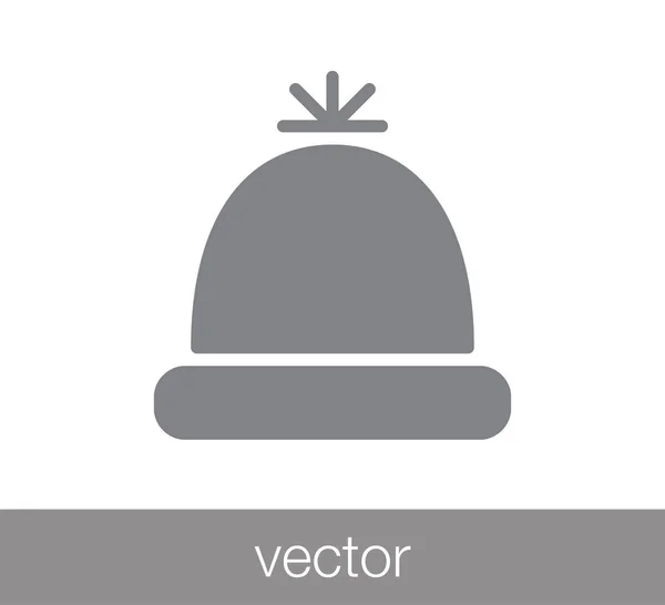 Ícone chapéu de inverno — Vetor de Stock